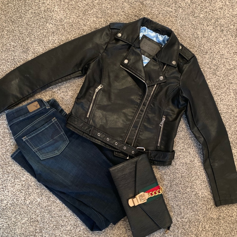 Leather jacket